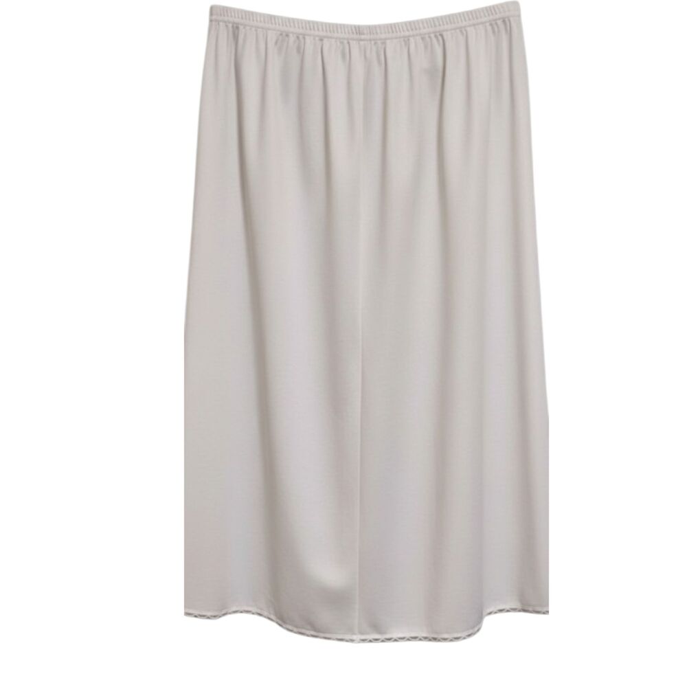 Vintage Vanity Fair Cream Lace Trim A Line Half Slip Skirt Size Small